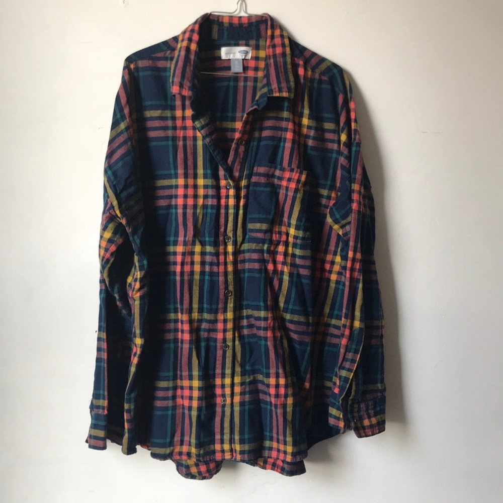 Boyfriend plaid shirt (size XL tall)